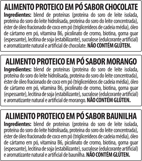 Tabela Nutricional